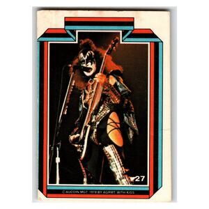 Donruss Gene Simmons 1978 Kiss Army #27 Vintage Music Card